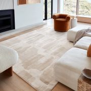 Waterproof & Stain-Proof Round Rug - Modern Home Carpet for Living Room & Bedroom Bedside