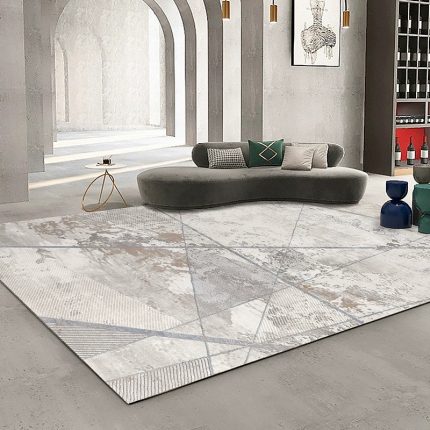 High-End Living Room Rug - Anti-Slip & Easy-Clean Carpet for Villa & Apartment Bedside